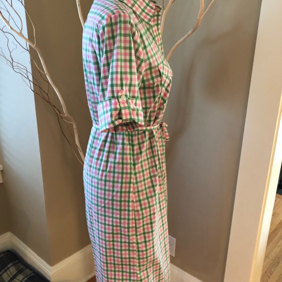 Rosie Pope Gingham Maternity Shirtdress, size S - Picture 3 of 8